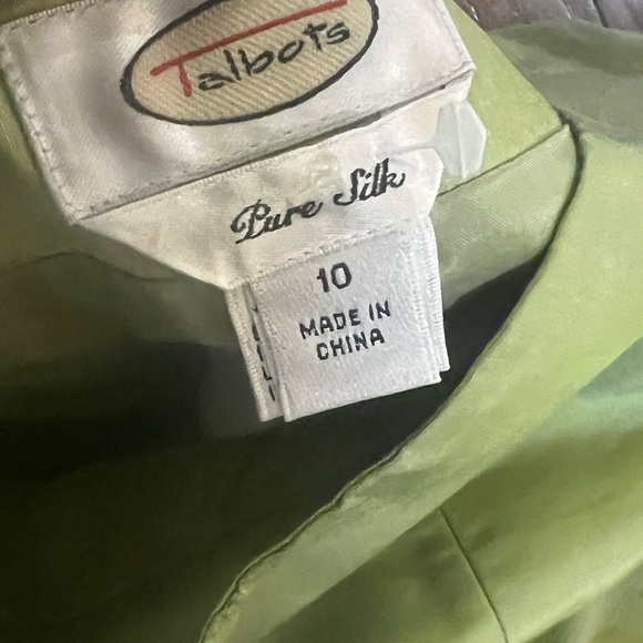 Talbots Green Pure Silk trousers - Picture 2 of 5